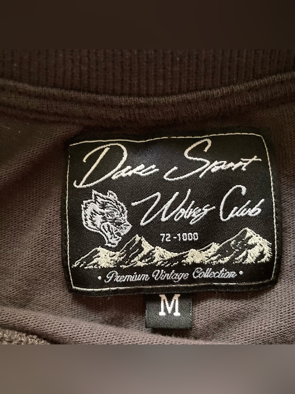 Darc Sport Wolves Club T Shirt Men’s Medium Cowboy Print Gym Athletic Cropped - Picture 4 of 8